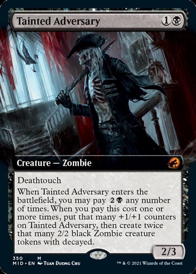 Tainted Adversary (Extended Art) [Innistrad: Midnight Hunt] MTG Single Magic: The Gathering  | Multizone: Comics And Games