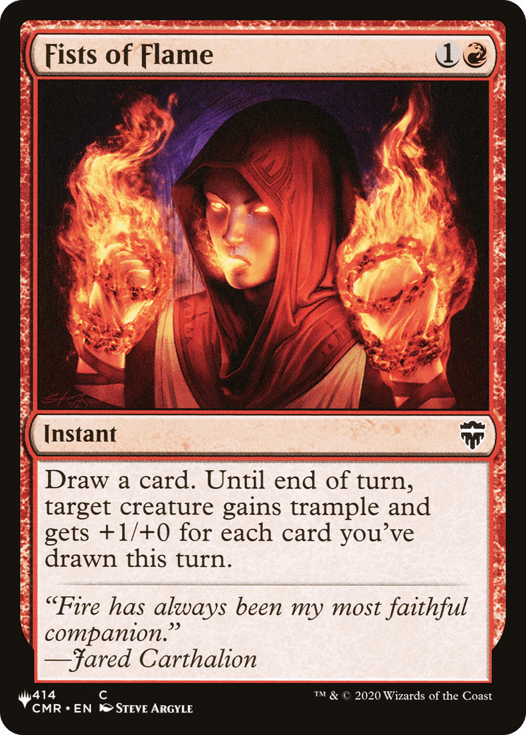 Fists of Flame [The List] MTG Single Magic: The Gathering  | Multizone: Comics And Games