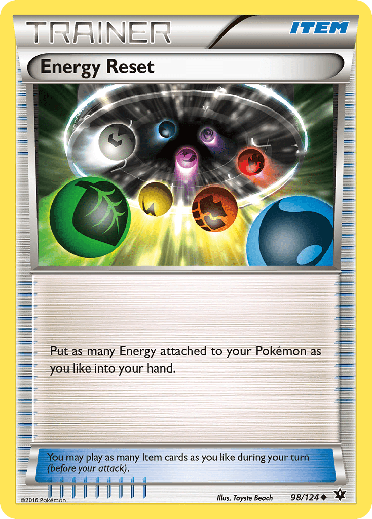 Energy Reset (98/124) [XY: Fates Collide] Pokemon Single Pokémon  | Multizone: Comics And Games