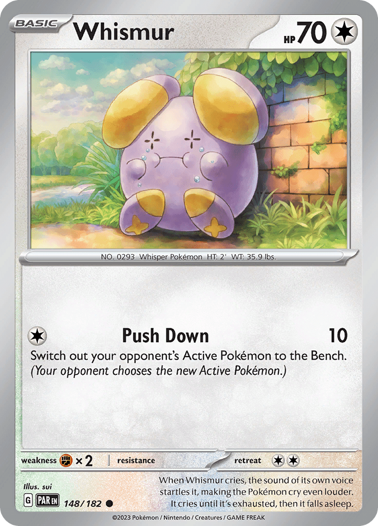 Whismur (148/182) [Scarlet & Violet: Paradox Rift] Pokemon Single Pokémon  | Multizone: Comics And Games