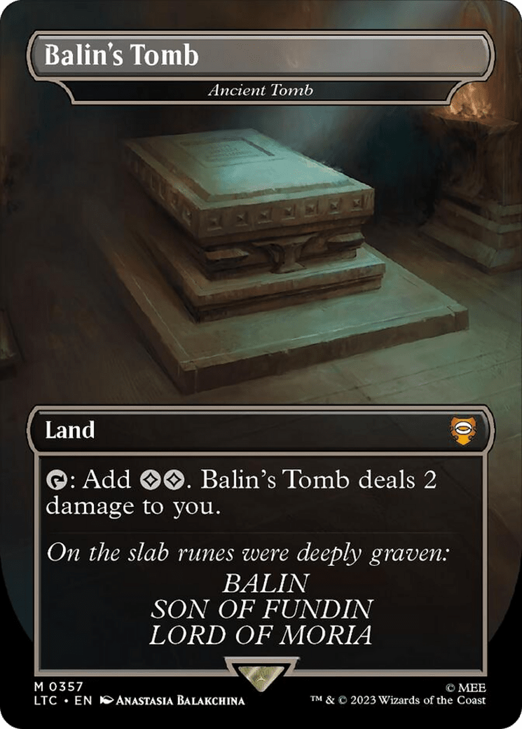 Ancient Tomb - Balin's Tomb [The Lord of the Rings: Tales of Middle-Earth Commander] MTG Single Magic: The Gathering  | Multizone: Comics And Games