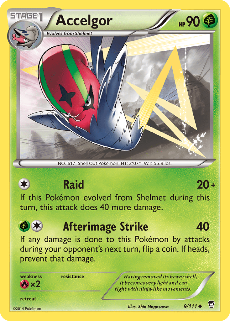 Accelgor (9/111) [XY: Furious Fists] Pokemon Single Pokémon  | Multizone: Comics And Games