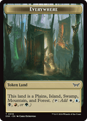 Everywhere // Manifest Double-Sided Token [Duskmourn: House of Horror Tokens] MTG Single Magic: The Gathering  | Multizone: Comics And Games