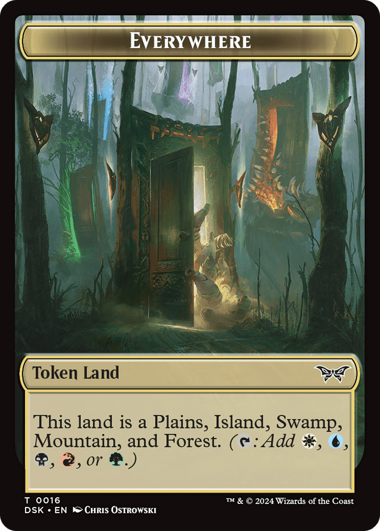 Everywhere Token [Duskmourn: House of Horror Tokens] MTG Single Magic: The Gathering  | Multizone: Comics And Games