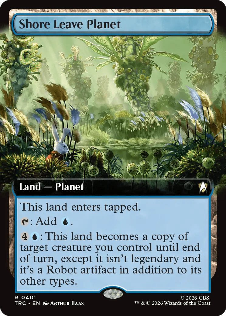 Shore Leave Planet (Extended Art) [Star Trek Commander] MTG Single Magic: The Gathering  | Multizone: Comics And Games