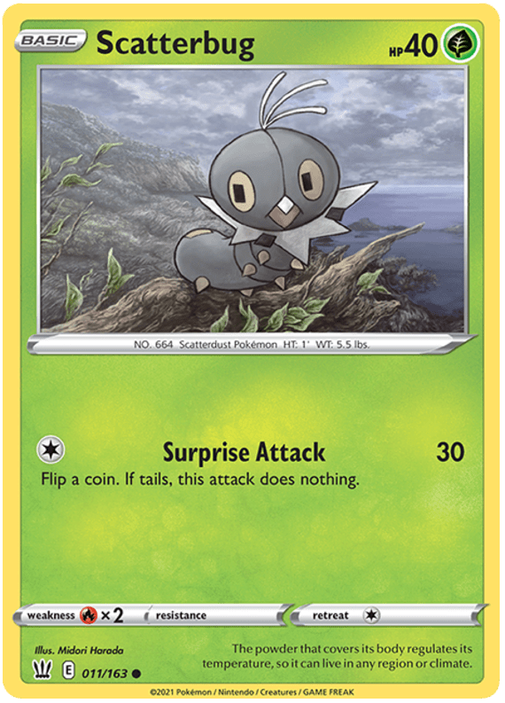 Scatterbug (011/163) [Sword & Shield: Battle Styles] Pokemon Single Pokémon  | Multizone: Comics And Games
