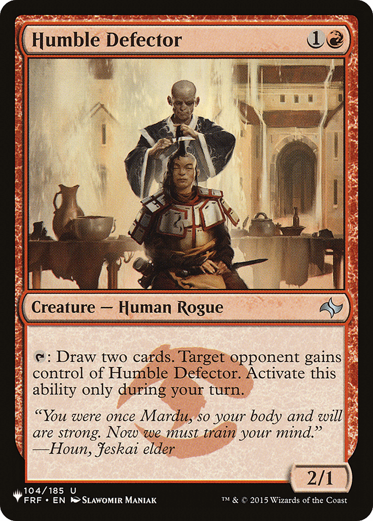 Humble Defector [The List] MTG Single Magic: The Gathering  | Multizone: Comics And Games