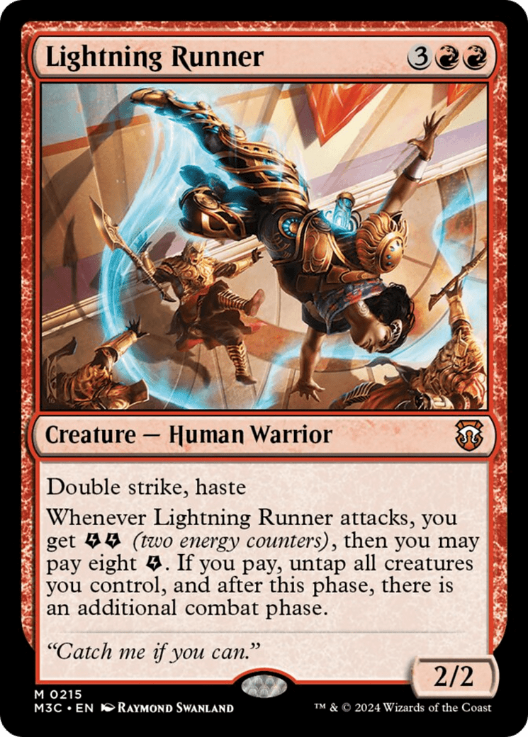 Lightning Runner (Ripple Foil) [Modern Horizons 3 Commander] MTG Single Magic: The Gathering  | Multizone: Comics And Games