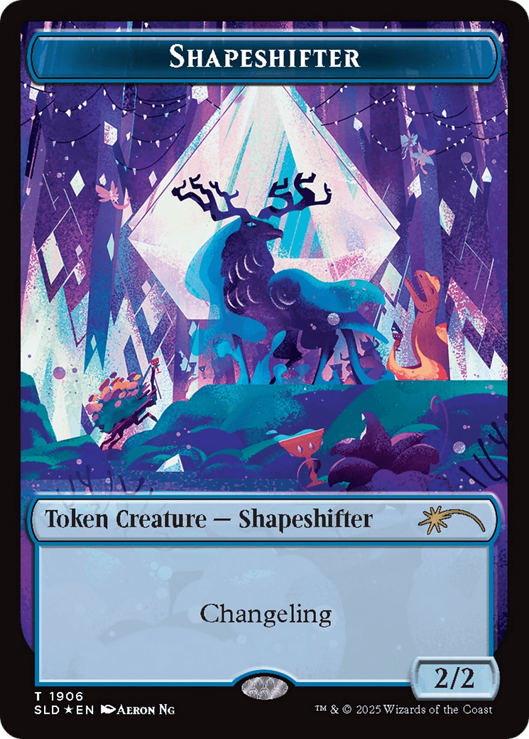 Shapeshifter Token (1906) (Double Rainbow Foil) [Secret Lair Drop Series] MTG Single Magic: The Gathering  | Multizone: Comics And Games
