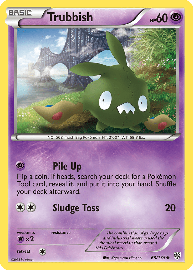 Trubbish (63/135) [Black & White: Plasma Storm] Pokemon Single Pokémon  | Multizone: Comics And Games