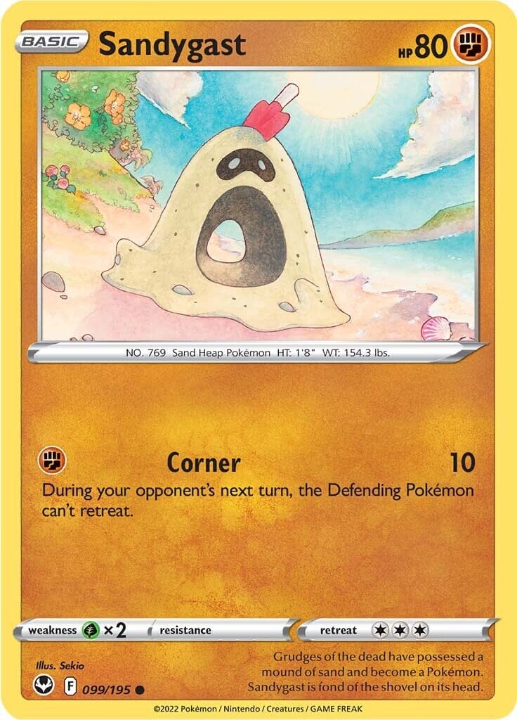 Sandygast (099/195) [Sword & Shield: Silver Tempest] Pokemon Single Pokémon  | Multizone: Comics And Games