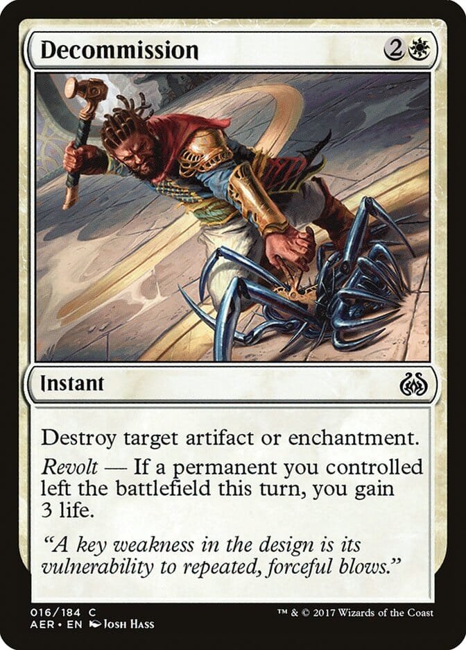 Decommission [Aether Revolt] MTG Single Magic: The Gathering  | Multizone: Comics And Games