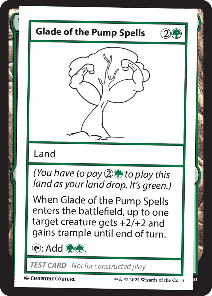 Glade of the Pump Spells [Mystery Booster 2 Playtest Cards] MTG Single Magic: The Gathering  | Multizone: Comics And Games