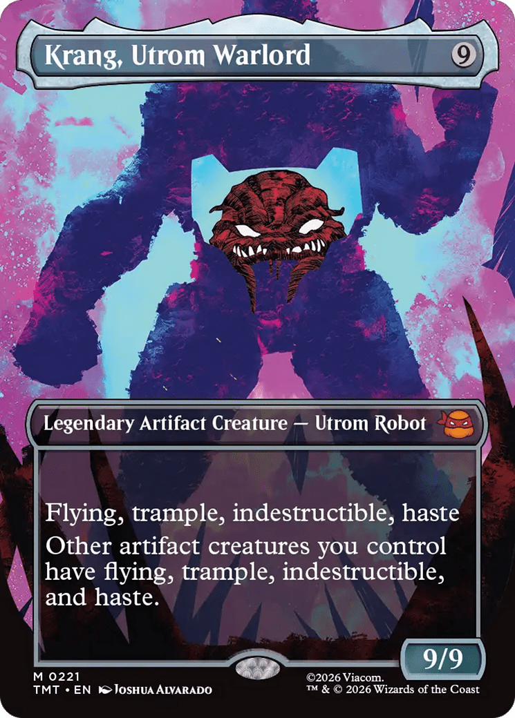 Krang, Utrom Warlord (Borderless) [Teenage Mutant Ninja Turtles] MTG Single Magic: The Gathering  | Multizone: Comics And Games