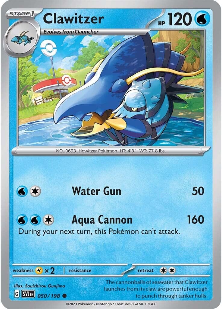 Clawitzer (050/198) [Scarlet & Violet: Base Set] Pokemon Single Pokémon  | Multizone: Comics And Games