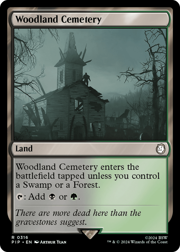 Woodland Cemetery [Fallout] MTG Single Magic: The Gathering  | Multizone: Comics And Games