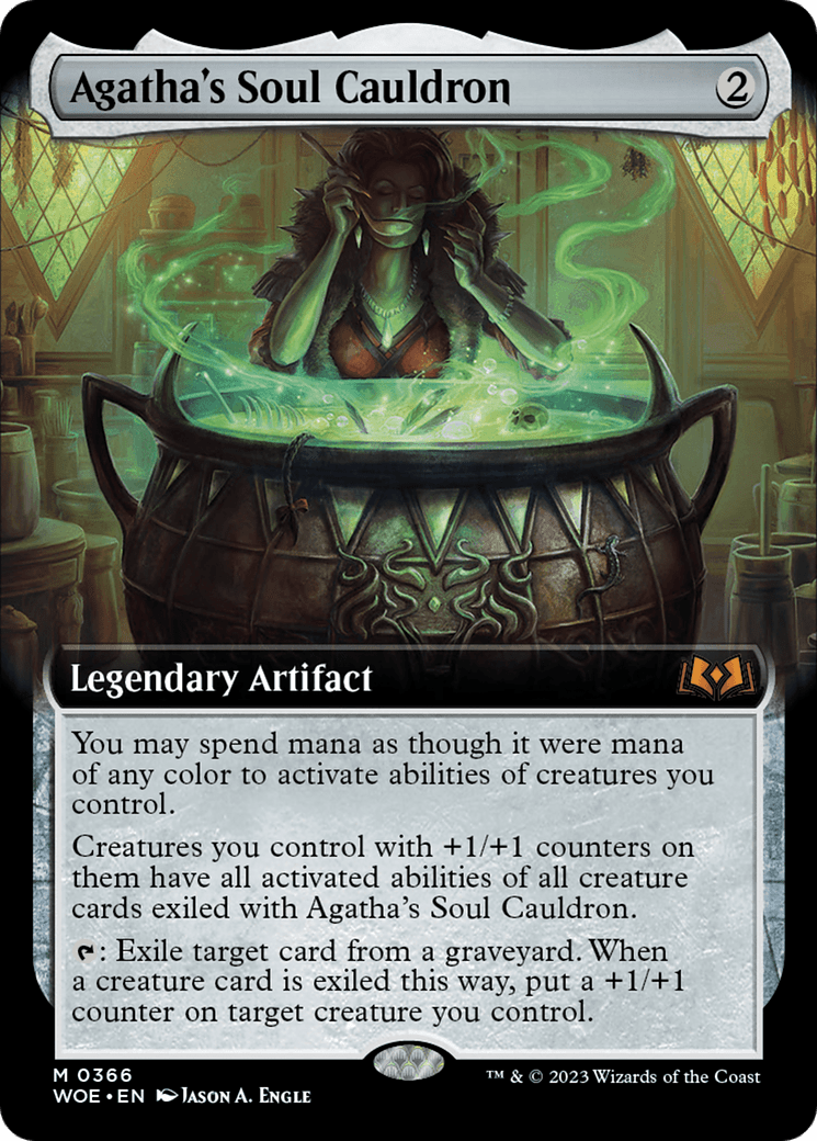 Agatha's Soul Cauldron (Extended Art) [Wilds of Eldraine] MTG Single Magic: The Gathering  | Multizone: Comics And Games