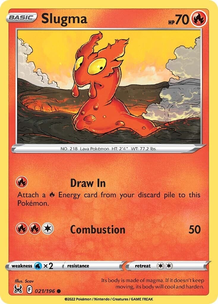 Slugma (021/196) [Sword & Shield: Lost Origin] Pokemon Single Pokémon  | Multizone: Comics And Games