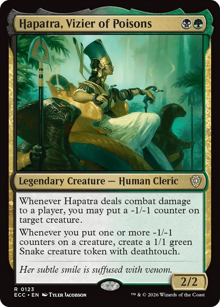 Hapatra, Vizier of Poisons [Lorwyn Eclipsed Commander] MTG Single Magic: The Gathering  | Multizone: Comics And Games