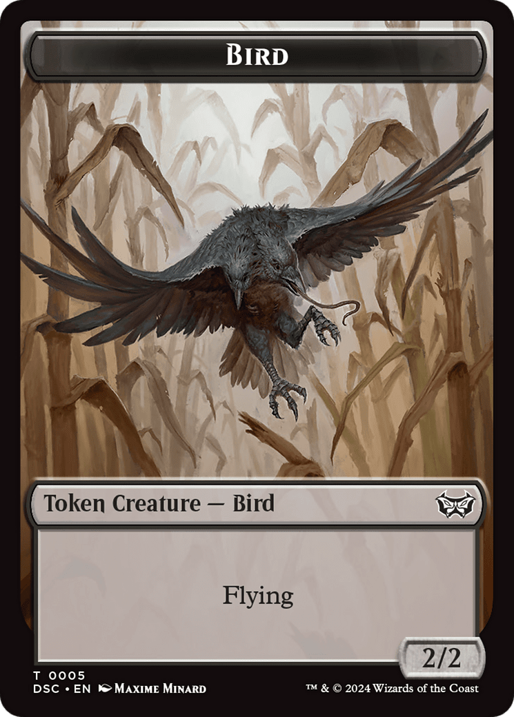 Elemental // Bird Double-Sided Token [Duskmourn: House of Horror Commander Tokens] MTG Single Magic: The Gathering  | Multizone: Comics And Games
