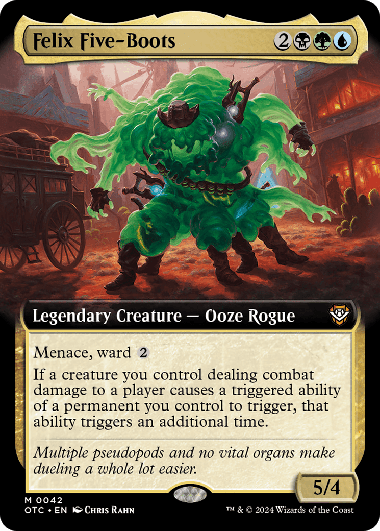 Felix Five-Boots (Extended Art) [Outlaws of Thunder Junction Commander] MTG Single Magic: The Gathering  | Multizone: Comics And Games
