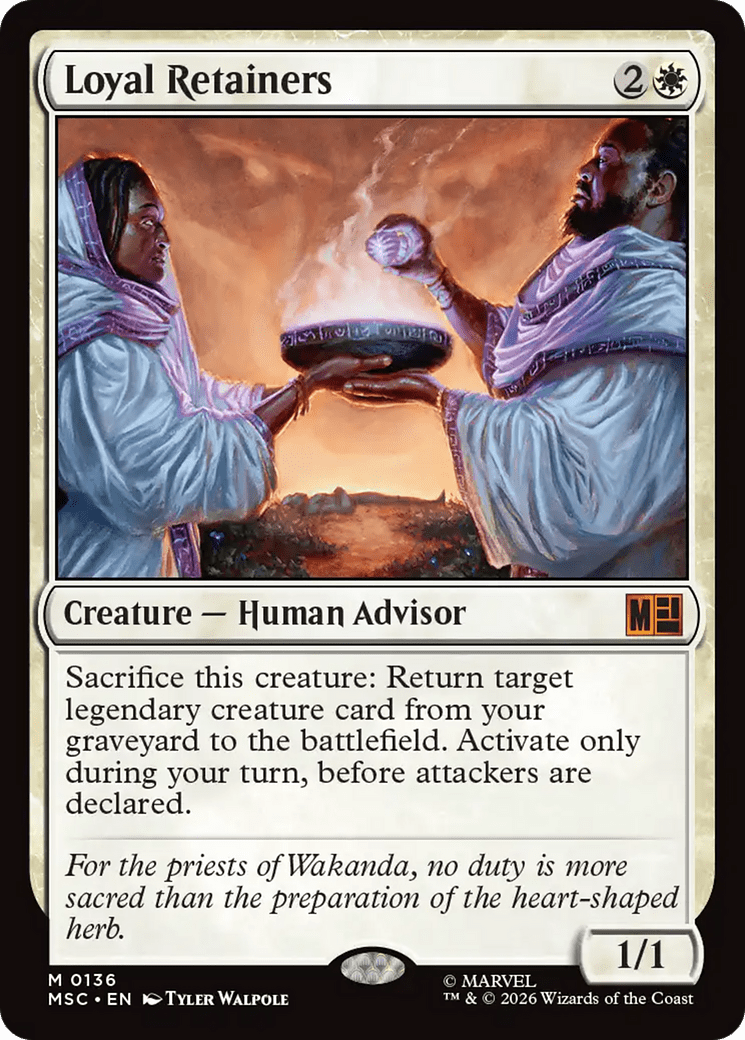 Loyal Retainers (Surge Foil) [Marvel Super Heroes Commander] MTG Single Magic: The Gathering  | Multizone: Comics And Games