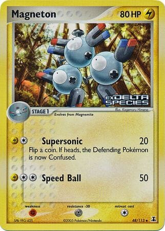 Magneton (48/113) (Stamped) [EX: Delta Species] Pokemon Single Pokémon  | Multizone: Comics And Games