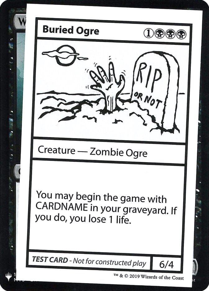 Buried Ogre [Mystery Booster Playtest Cards] MTG Single Magic: The Gathering  | Multizone: Comics And Games