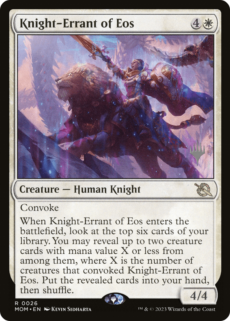 Knight-Errant of Eos (Promo Pack) [March of the Machine Promos] MTG Single Magic: The Gathering  | Multizone: Comics And Games