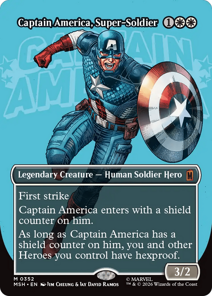 Captain America, Super-Soldier (Borderless) (0352) [Marvel Super Heroes] | Multizone: Comics And Games