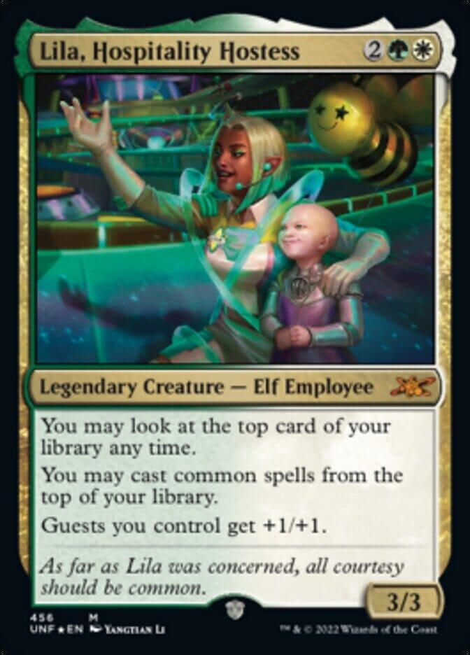 Lila, Hospitality Hostess (Galaxy Foil) [Unfinity] MTG Single Magic: The Gathering  | Multizone: Comics And Games