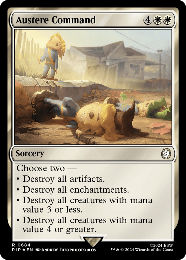 Austere Command (Surge Foil) [Fallout] MTG Single Magic: The Gathering  | Multizone: Comics And Games