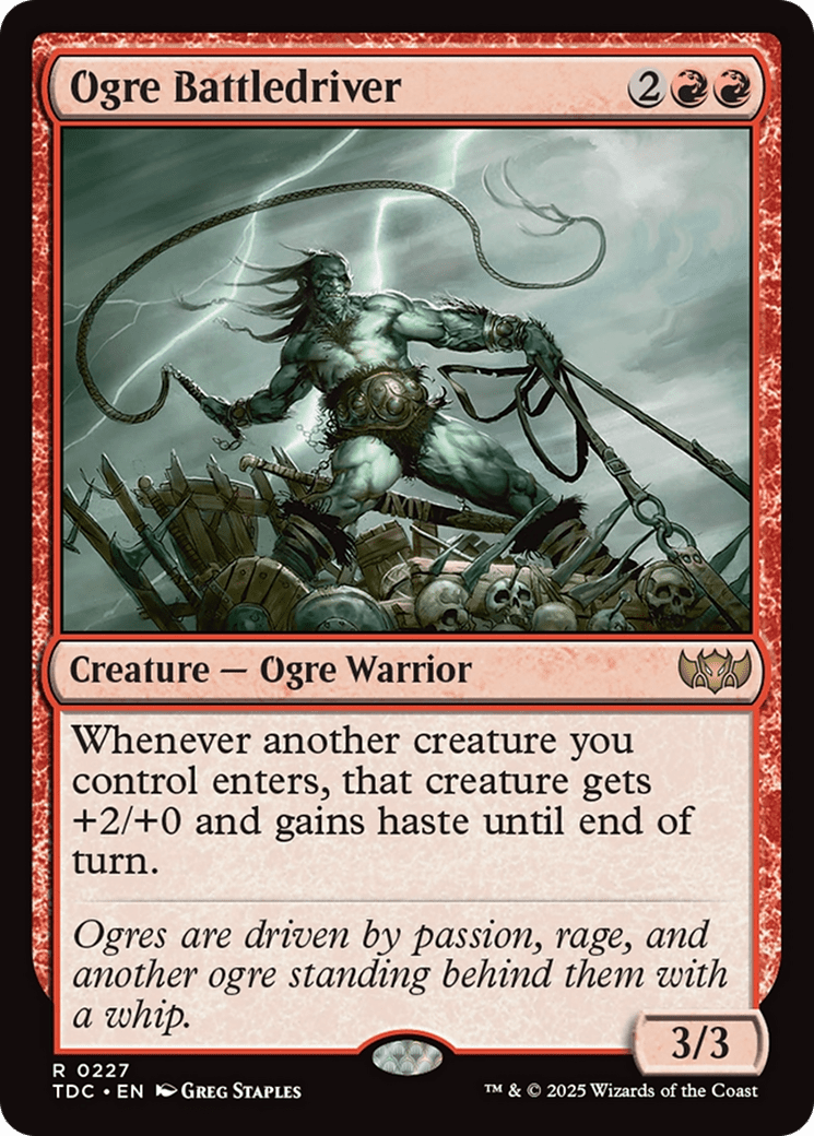 Ogre Battledriver [Tarkir: Dragonstorm Commander] MTG Single Magic: The Gathering  | Multizone: Comics And Games