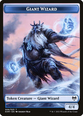 Human Warrior // Giant Wizard Double-Sided Token [Kaldheim Tokens] MTG Single Magic: The Gathering  | Multizone: Comics And Games