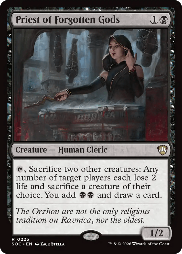 Priest of Forgotten Gods [Secrets of Strixhaven Commander] MTG Single Magic: The Gathering  | Multizone: Comics And Games