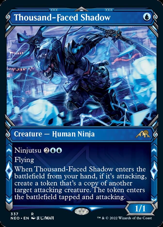 Thousand-Faced Shadow (Showcase Ninja) [Kamigawa: Neon Dynasty] MTG Single Magic: The Gathering  | Multizone: Comics And Games