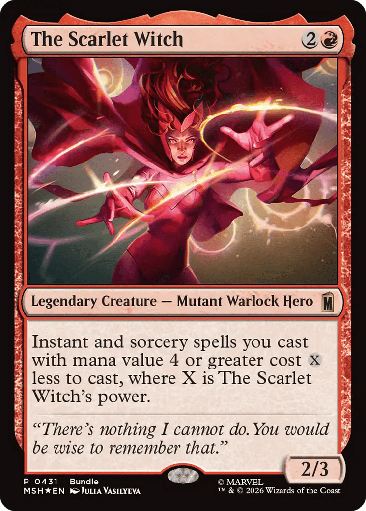 The Scarlet Witch (Bundle) [Marvel Super Heroes Promos] MTG Single Magic: The Gathering  | Multizone: Comics And Games