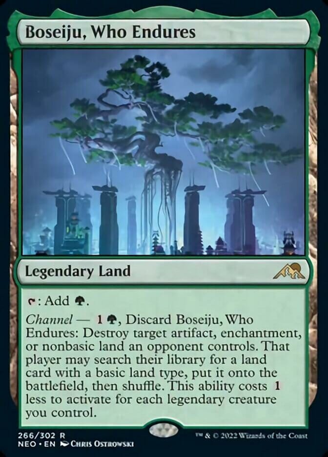 Boseiju, Who Endures [Kamigawa: Neon Dynasty] MTG Single Magic: The Gathering  | Multizone: Comics And Games