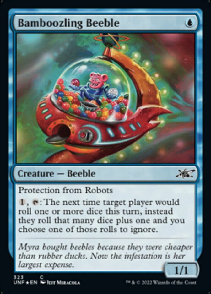 Bamboozling Beeble (Galaxy Foil) [Unfinity] MTG Single Magic: The Gathering  | Multizone: Comics And Games