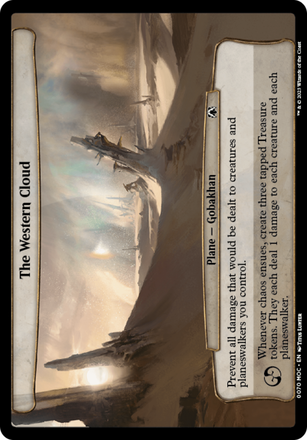 The Western Cloud [March of the Machine Commander] MTG Single Magic: The Gathering  | Multizone: Comics And Games