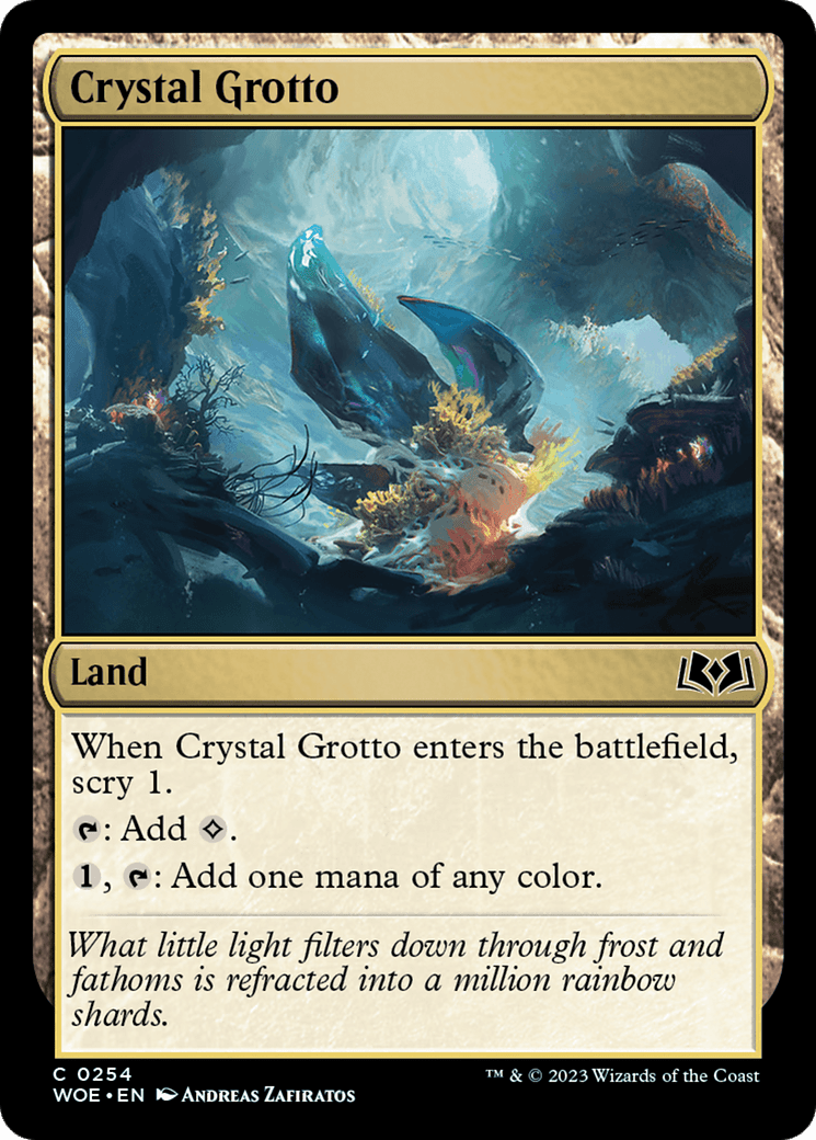 Crystal Grotto [Wilds of Eldraine] MTG Single Magic: The Gathering  | Multizone: Comics And Games