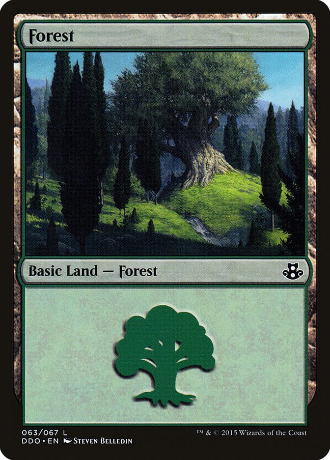Forest (63) [Duel Decks: Elspeth vs. Kiora] MTG Single Magic: The Gathering  | Multizone: Comics And Games