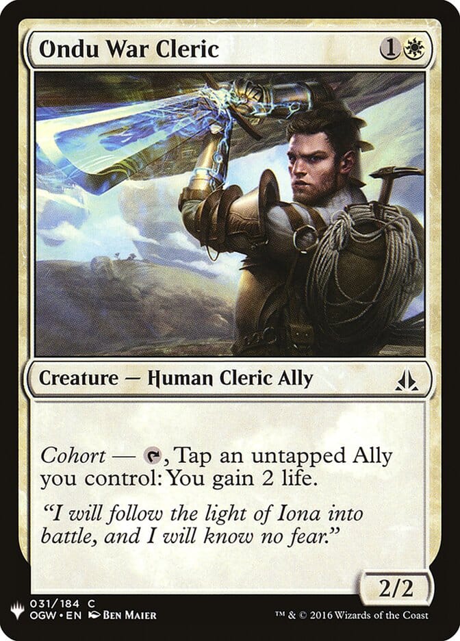 Ondu War Cleric [Mystery Booster] MTG Single Magic: The Gathering  | Multizone: Comics And Games