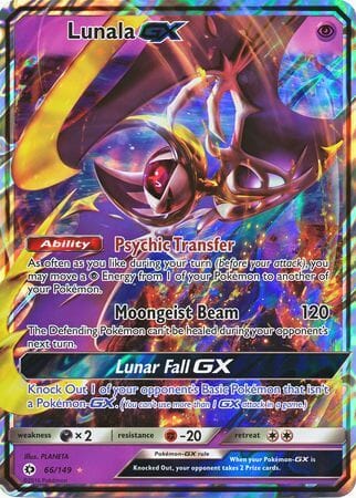 Lunala GX (66/149) (Jumbo Card) [Sun & Moon: Base Set] Pokemon Single Pokémon  | Multizone: Comics And Games