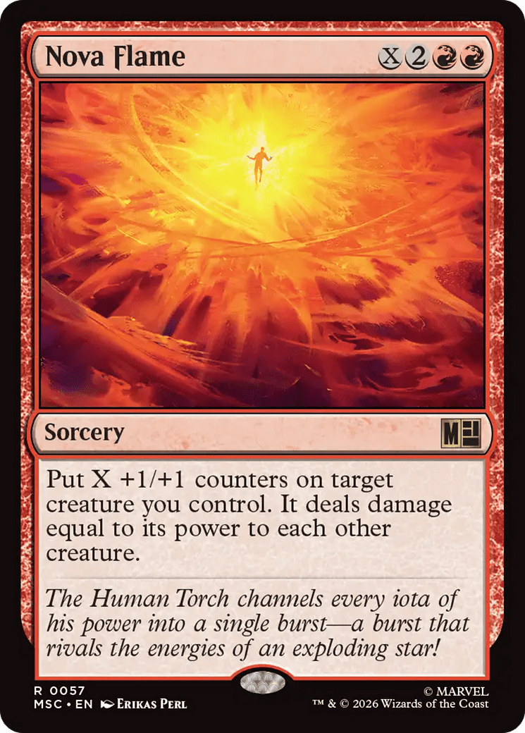 Nova Flame [Marvel Super Heroes Commander] MTG Single Magic: The Gathering  | Multizone: Comics And Games