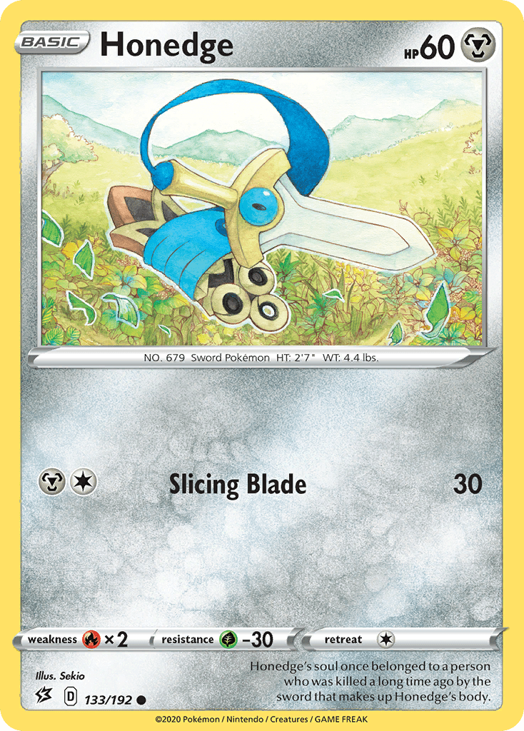 Honedge (133/192) [Sword & Shield: Rebel Clash] Pokemon Single Pokémon  | Multizone: Comics And Games