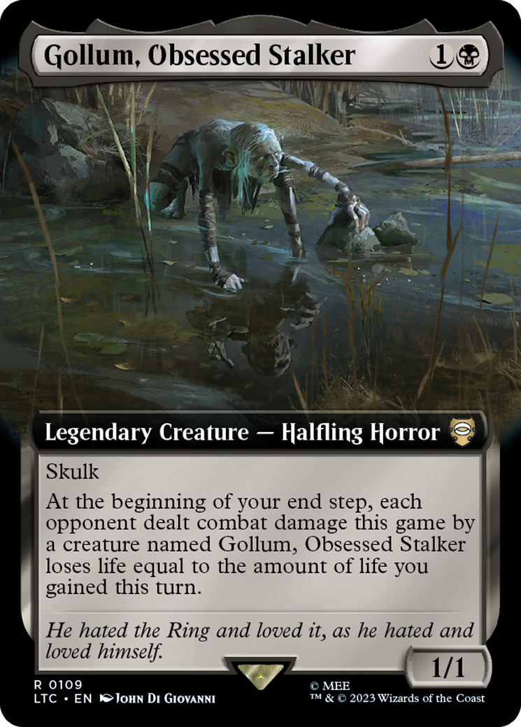 Gollum, Obsessed Stalker (Extended Art) [The Lord of the Rings: Tales of Middle-Earth Commander] | Multizone: Comics And Games