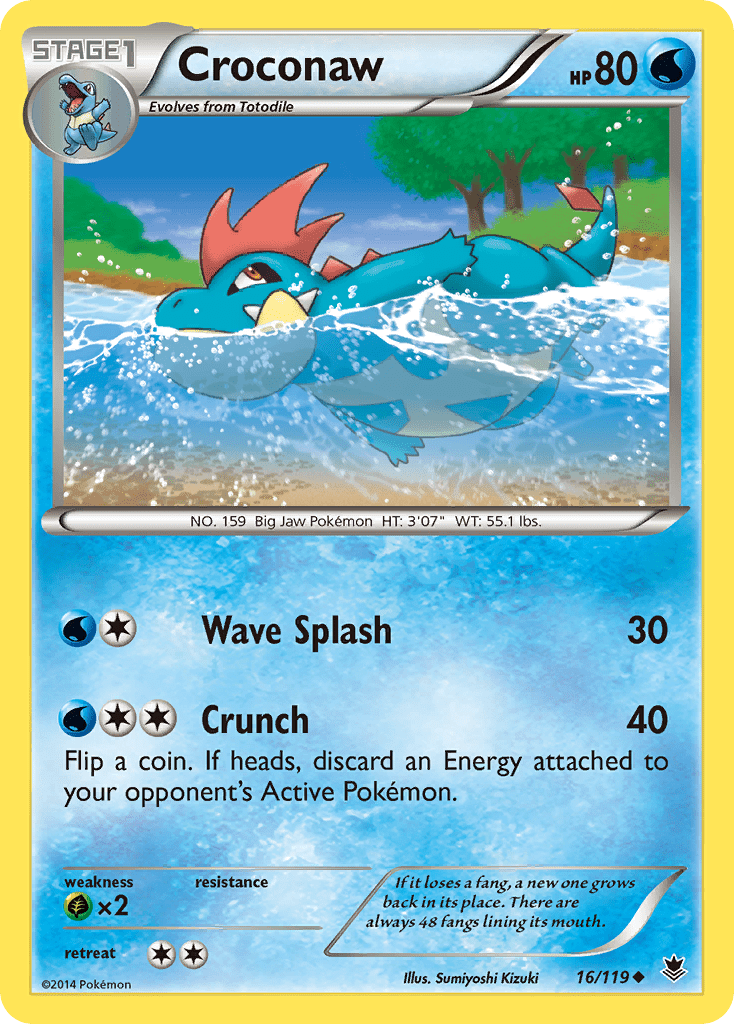 Croconaw (16/119) [XY: Phantom Forces] Pokemon Single Pokémon  | Multizone: Comics And Games