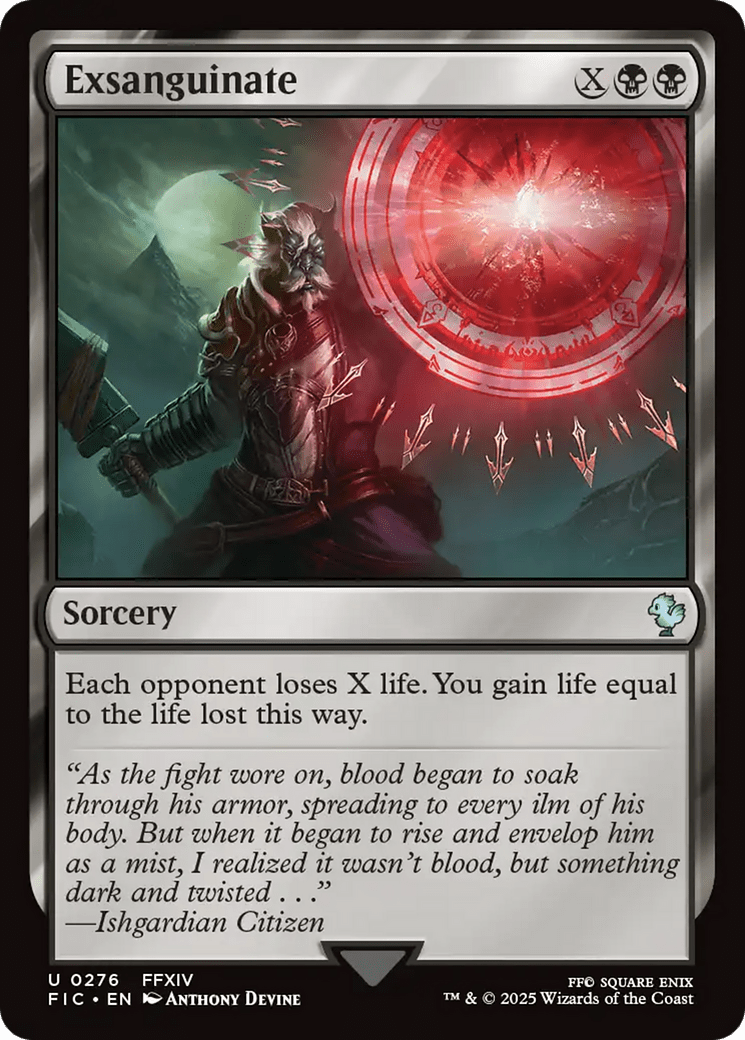 Exsanguinate [FINAL FANTASY Commander] MTG Single Magic: The Gathering  | Multizone: Comics And Games
