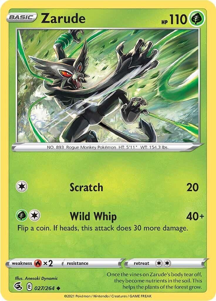 Zarude (027/264) [Sword & Shield: Fusion Strike] Pokemon Single Pokémon  | Multizone: Comics And Games